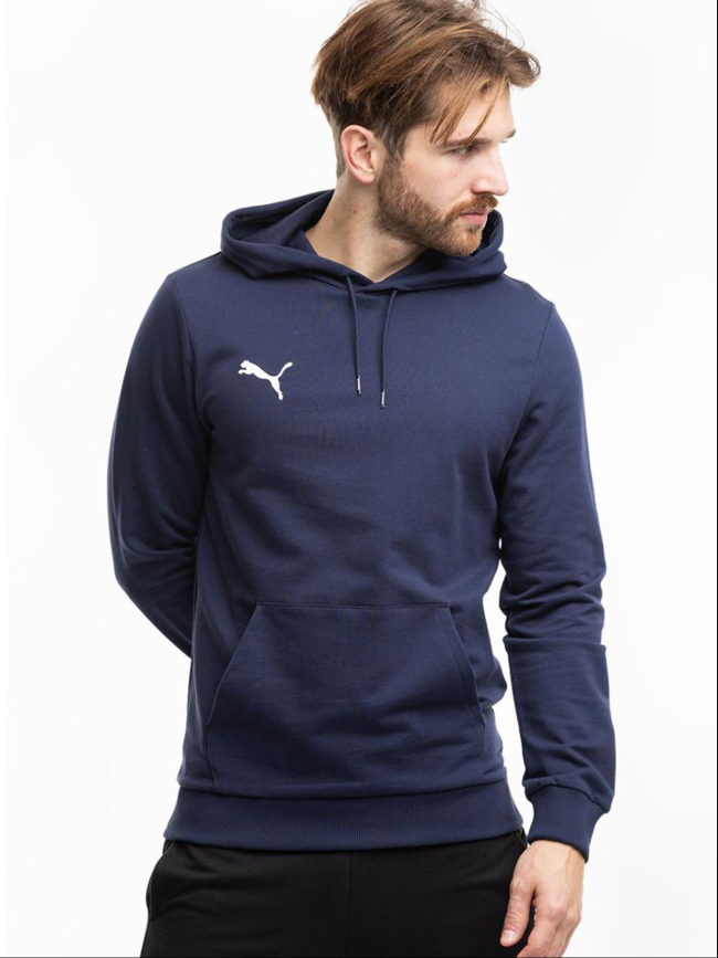 Sweat à capuche team goal casuals bleu marine homme - Puma