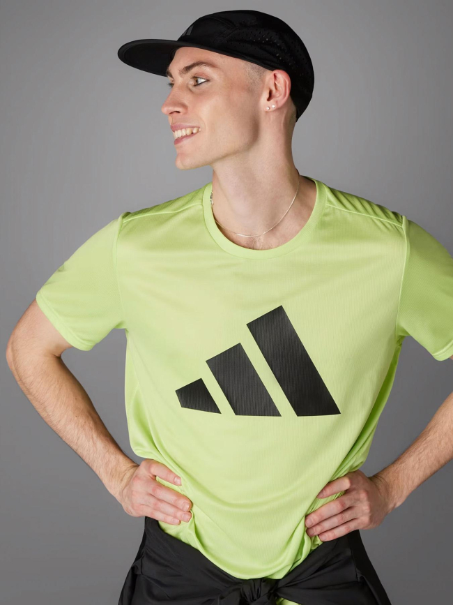 T-shirt de running run it vert homme - Adidas