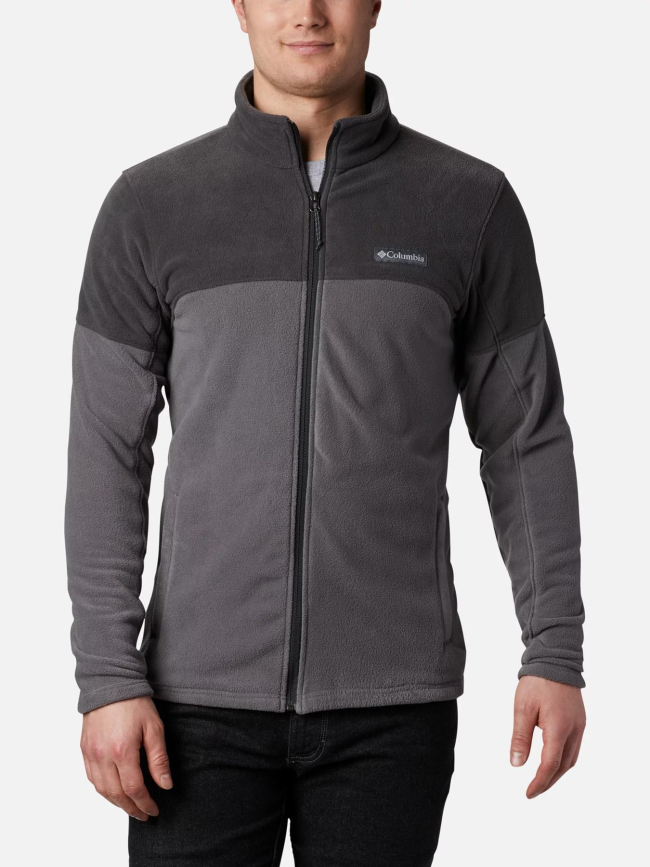 Veste polaire zippé basin trail gris homme - Columbia