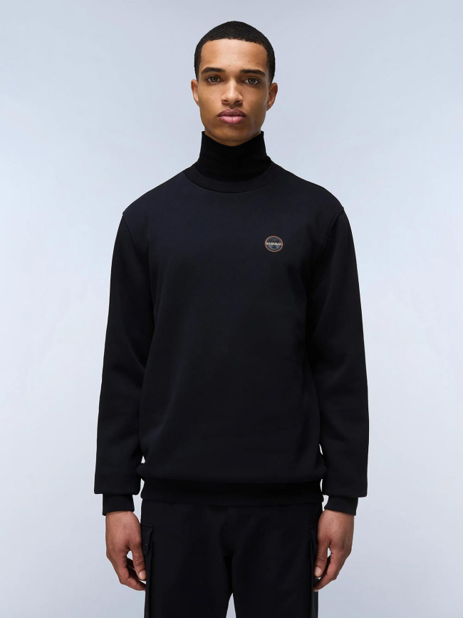 Sweat badge rocky noir homme - Napapijri