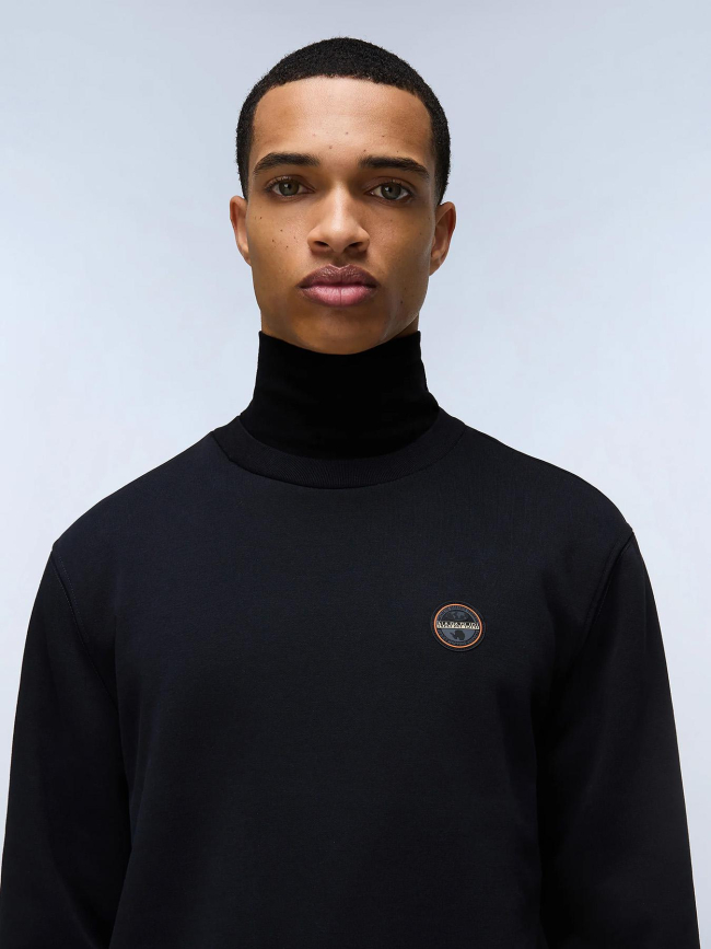 Sweat badge rocky noir homme - Napapijri