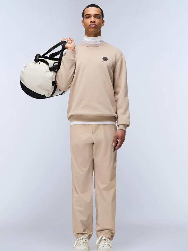 Sweat badge rocky beige homme - Napapijri