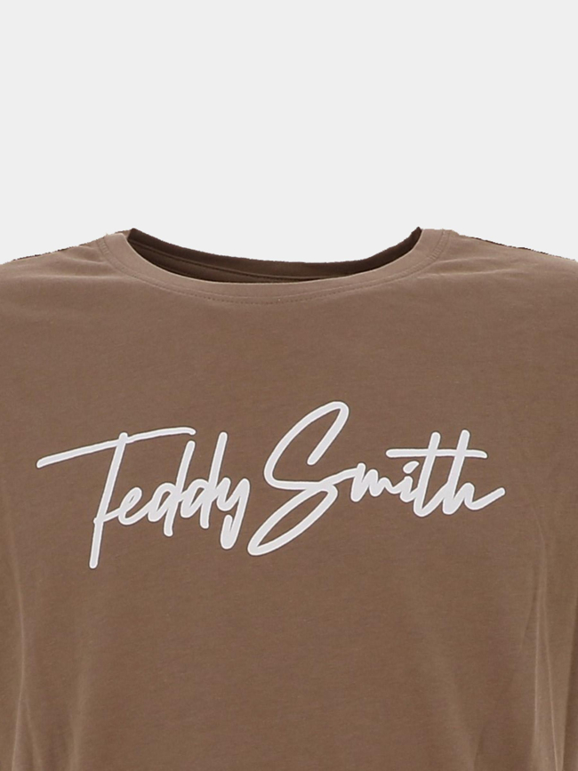 T-shirt evan marron garçon - Teddy Smith