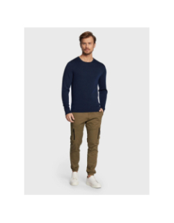 Pull en laine de mérinos bleu marine homme - Calvin Klein