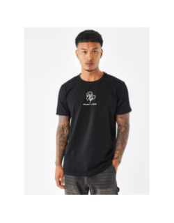 T-shirt double logo brodé noir homme - Project X Paris