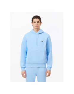 Sweat à capuche uni panorama bleu homme - Lacoste