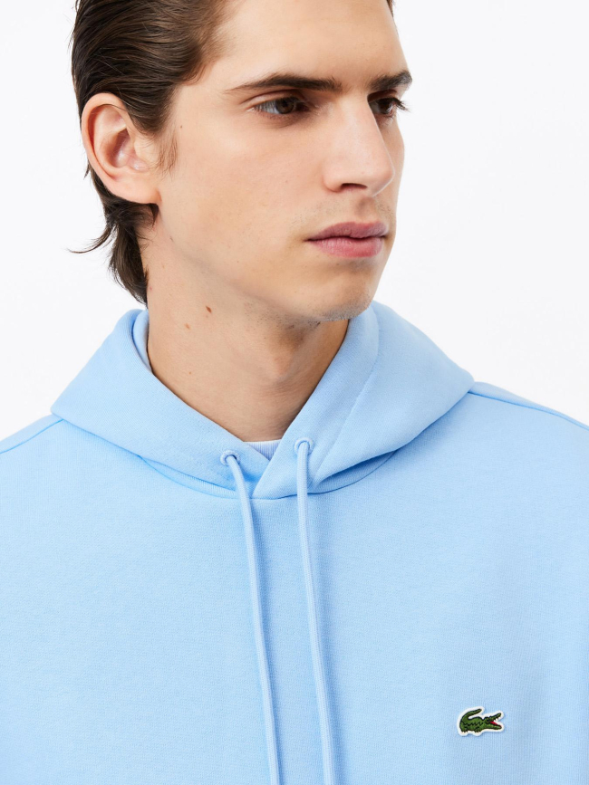 Sweat à capuche uni panorama bleu homme - Lacoste