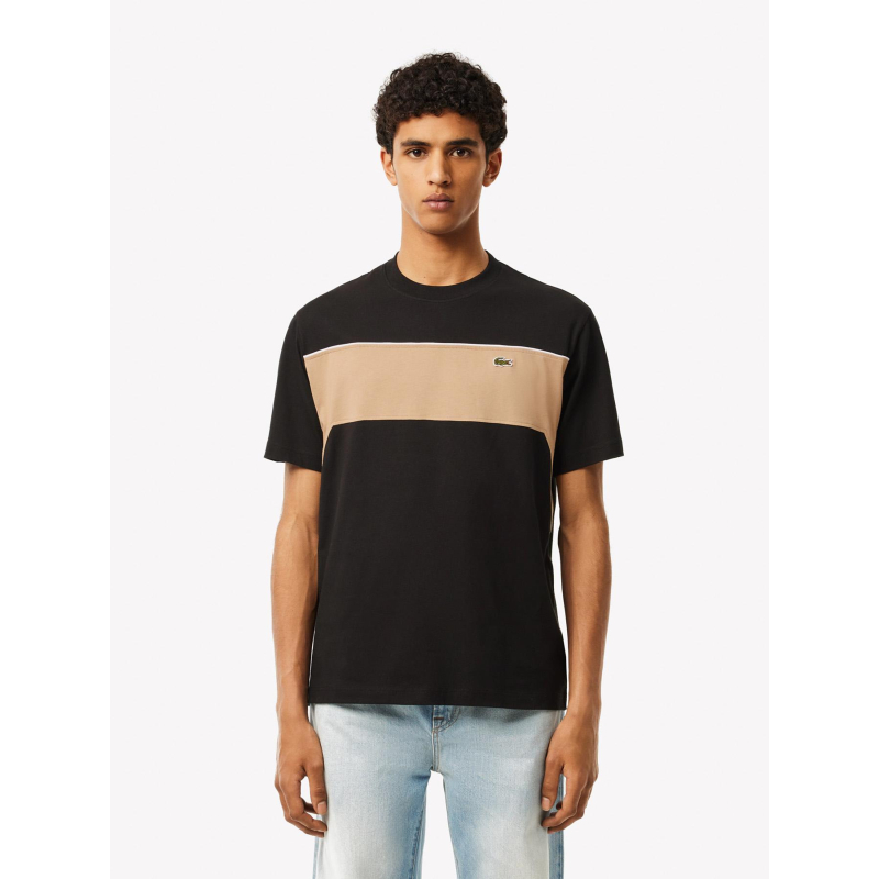 T-shirt classic fit en coton noir homme - Lacoste