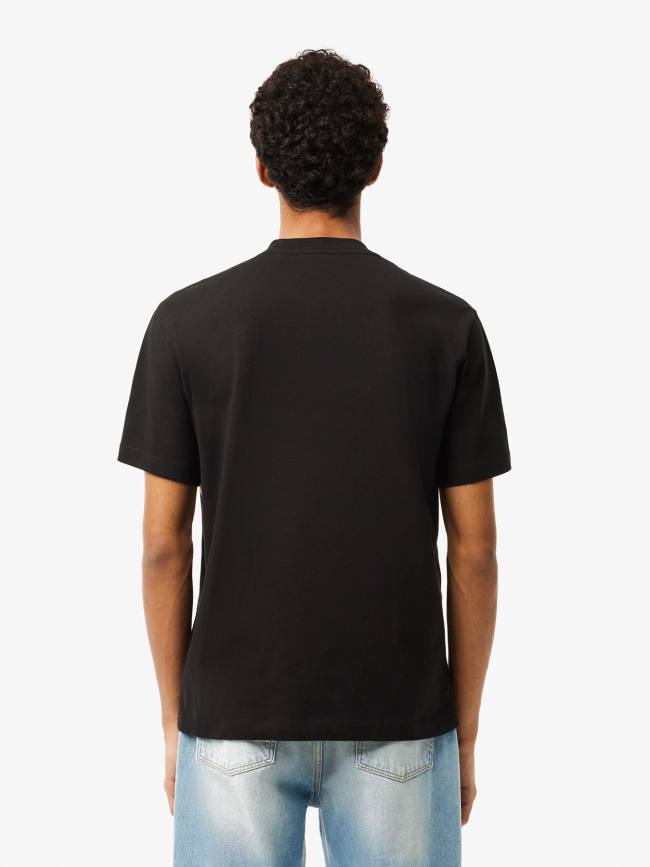 T-shirt classic fit en coton noir homme - Lacoste