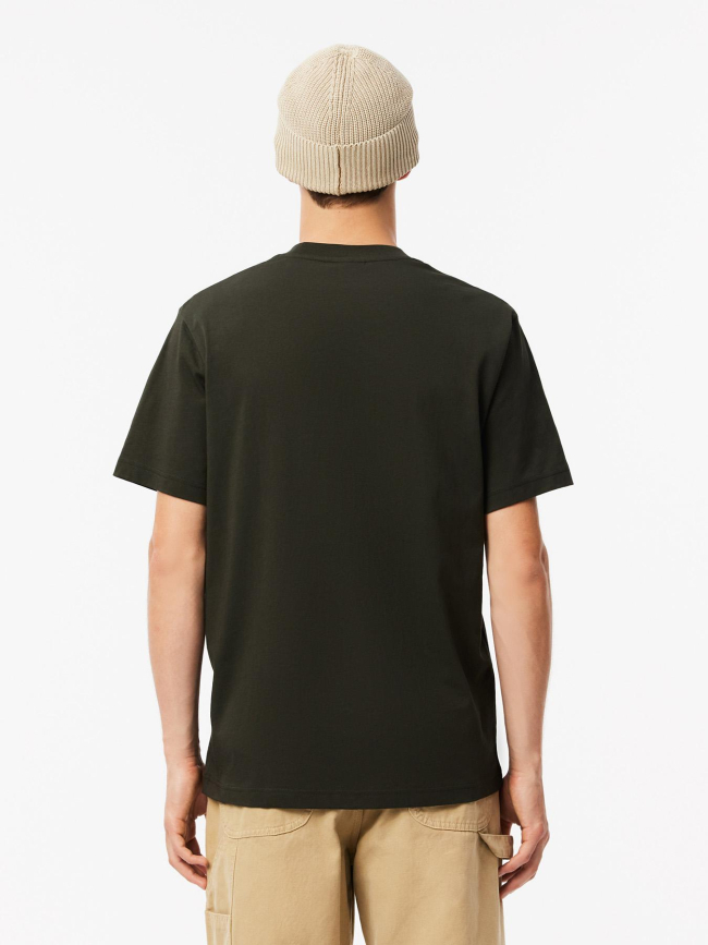 T-shirt classic fit en coton kaki homme - Lacoste