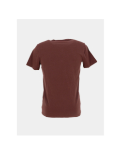 T-shirt col v tawax 2 marron homme - Teddy Smith