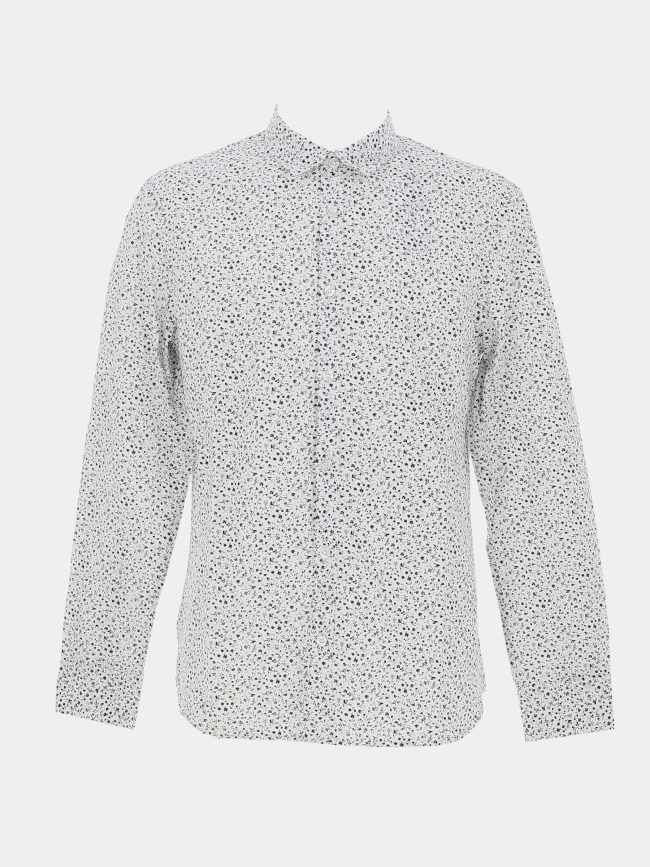 Chemise manches longues imprimés blanc homme - Teddy Smith