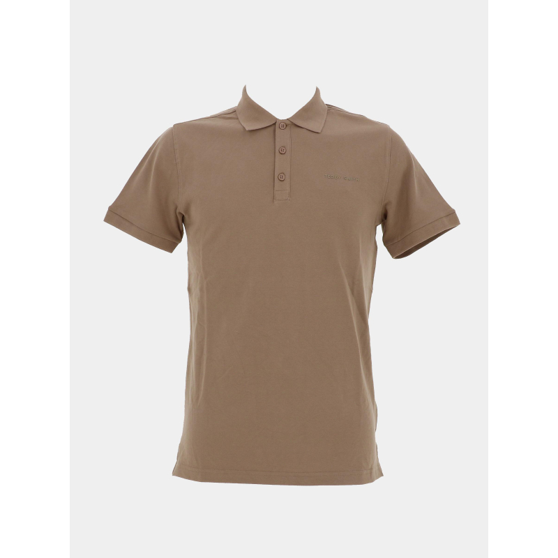 Polo alban marron homme - Teddy Smith