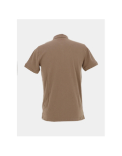 Polo alban marron homme - Teddy Smith