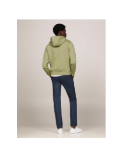 Sweat à capuche logo hoody kaki homme - Tommy Hilfiger