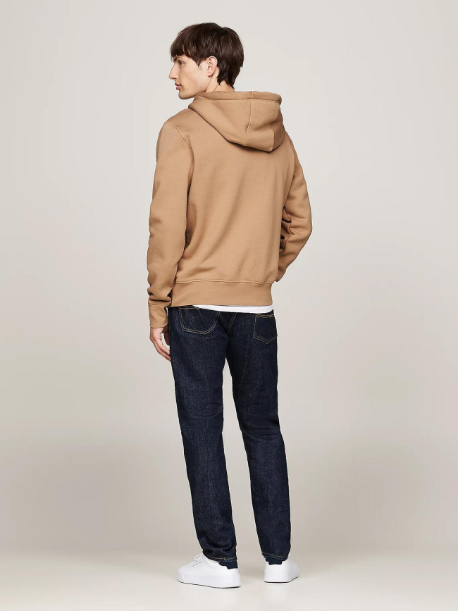 Sweat à capuche logo hoody marron homme - Tommy Hilfiger