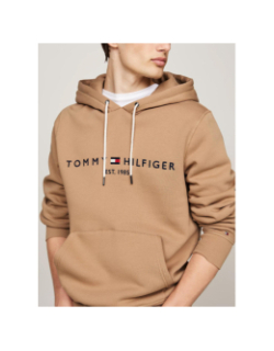 Sweat à capuche logo hoody marron homme - Tommy Hilfiger