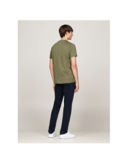 T-shirt logo battle vert homme - Tommy Hilfiger