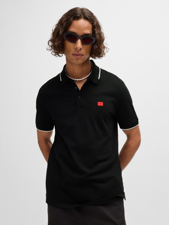 Polo deresino noir homme - Hugo