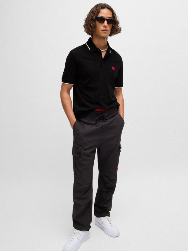 Polo deresino noir homme - Hugo