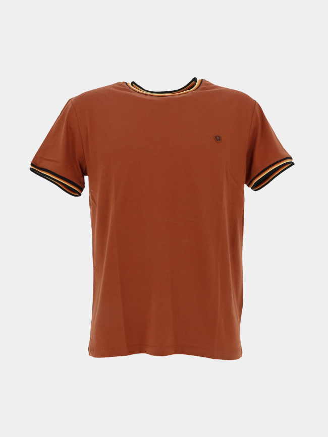 T-shirt traves marron homme - Benson & Cherry