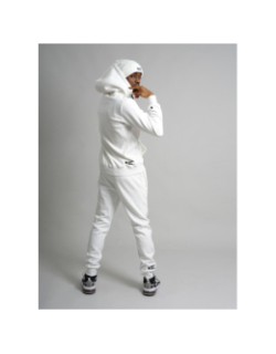 Sweat à capuche blanc homme - Comme Des Loups