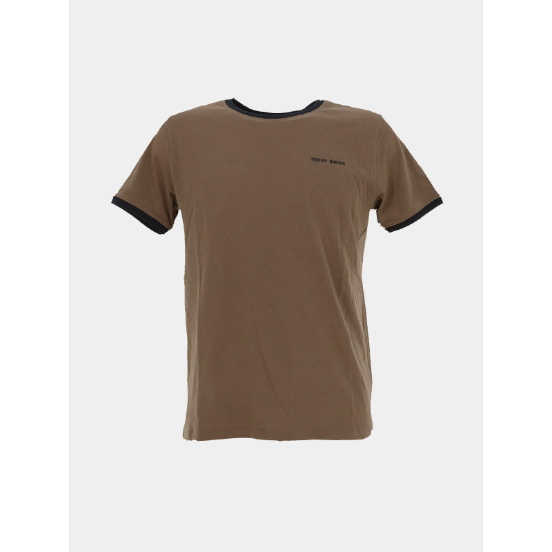 T-shirt the tee 2 marron garçon - Teddy Smith