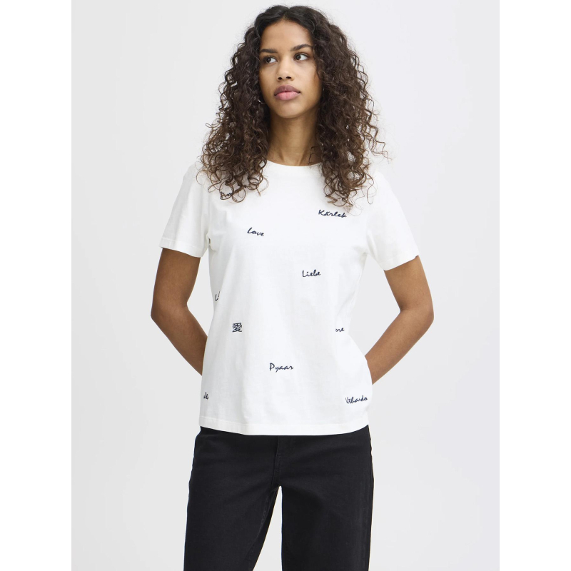 T-shirt camino blanc femme - Ichi