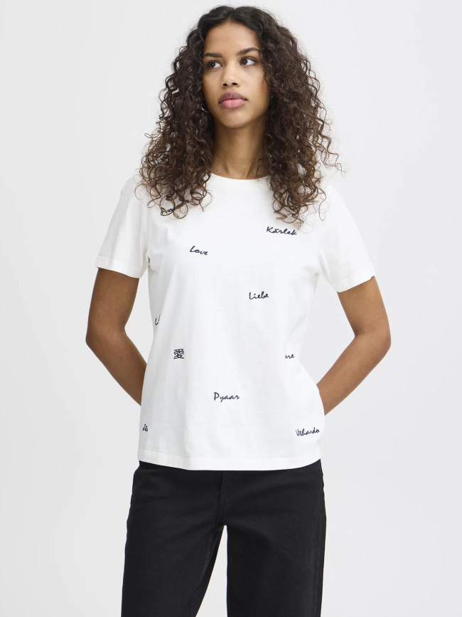 T-shirt camino blanc femme - Ichi