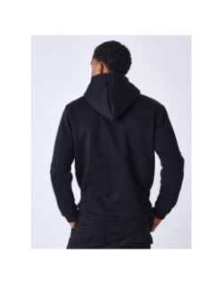 Sweat à capuche double logo brodé noir homme - Project X Paris