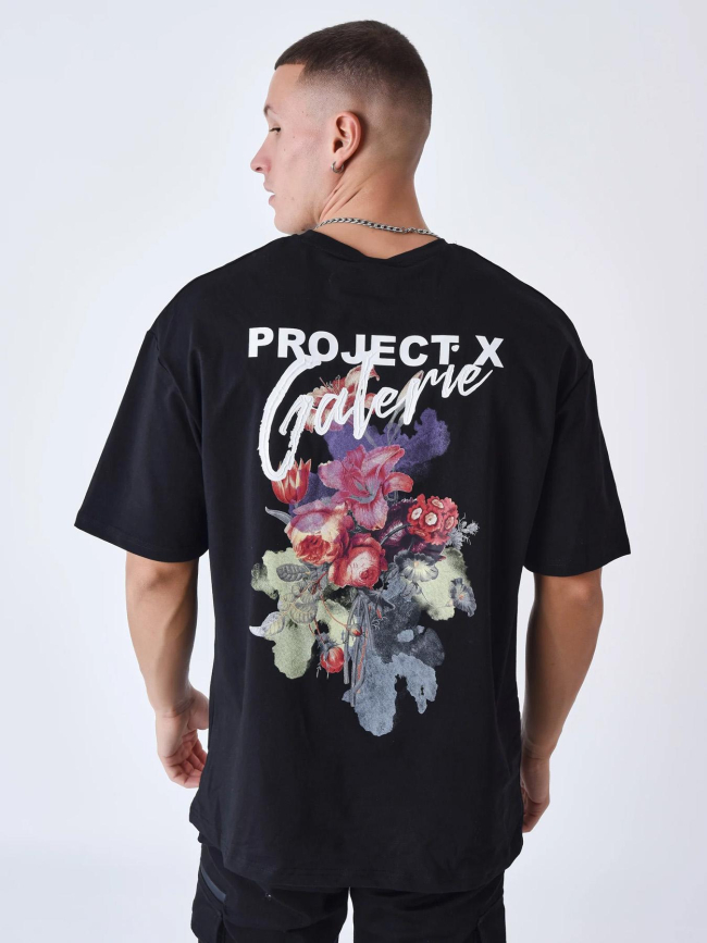 T-shirt imprimé dos galerie noir homme - Project X Paris