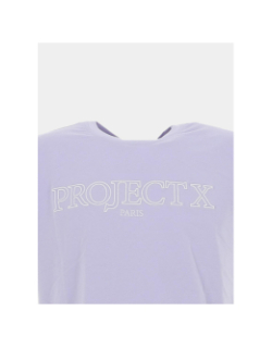 T-shirt logo brodé violet homme - Project X Paris