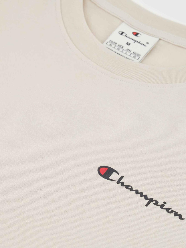 T-shirt crewneck blanc cassé homme - Champion