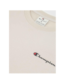 T-shirt crewneck blanc cassé homme - Champion