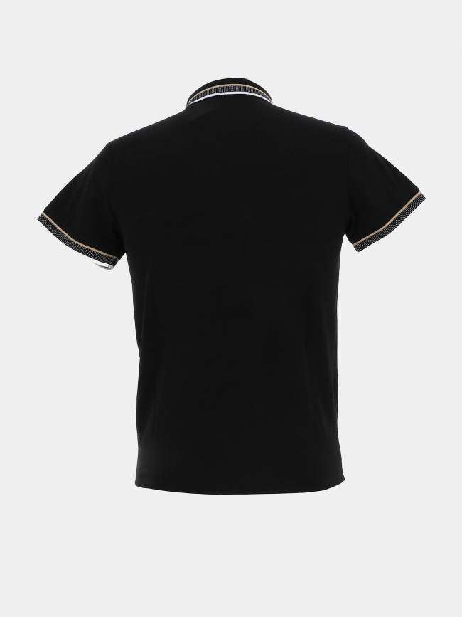 Polo noir mc stretch homme noir - Sun Valley