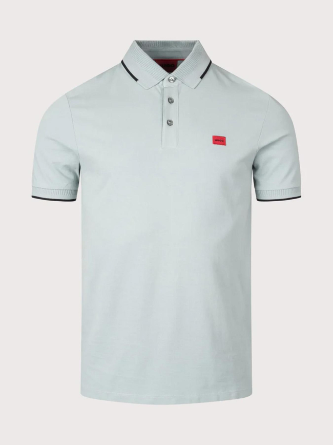 Polo uni deresino vert d'eau homme - Hugo