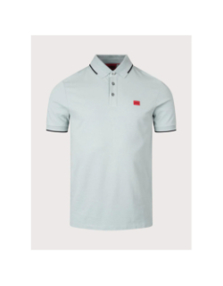 Polo uni deresino vert d'eau homme - Hugo