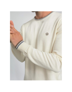 Pull classic badge fretod beige homme - Benson & Cherry