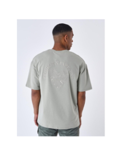 T-shirt coeur papillon brodé kaki homme - Project X Paris