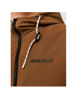 Veste bomber à capuche jjerush marron homme - Jack & Jones