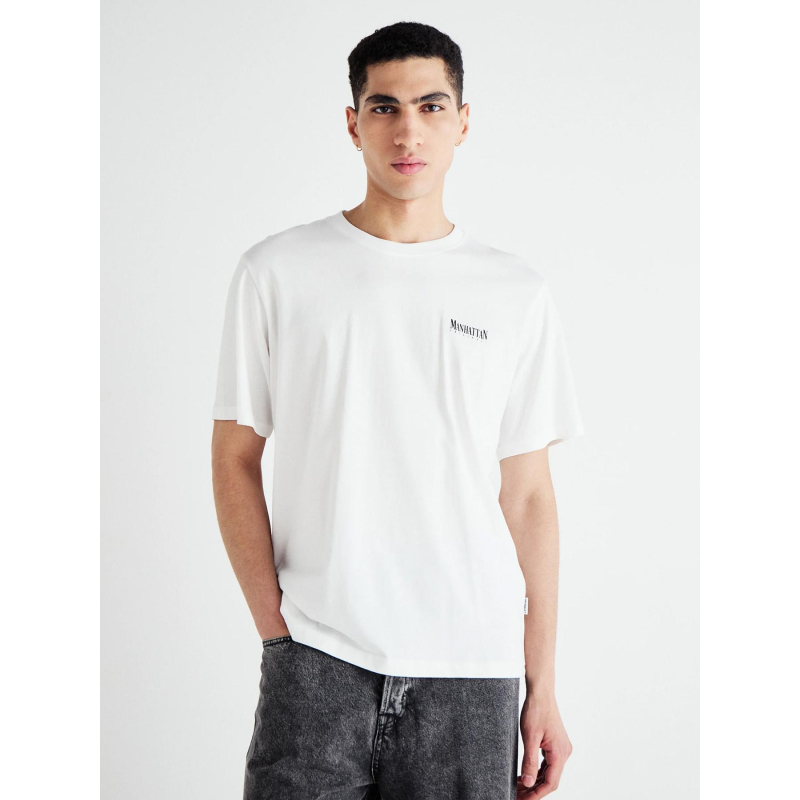 T-shirt bronx square blanc garçon - Jack & Jones