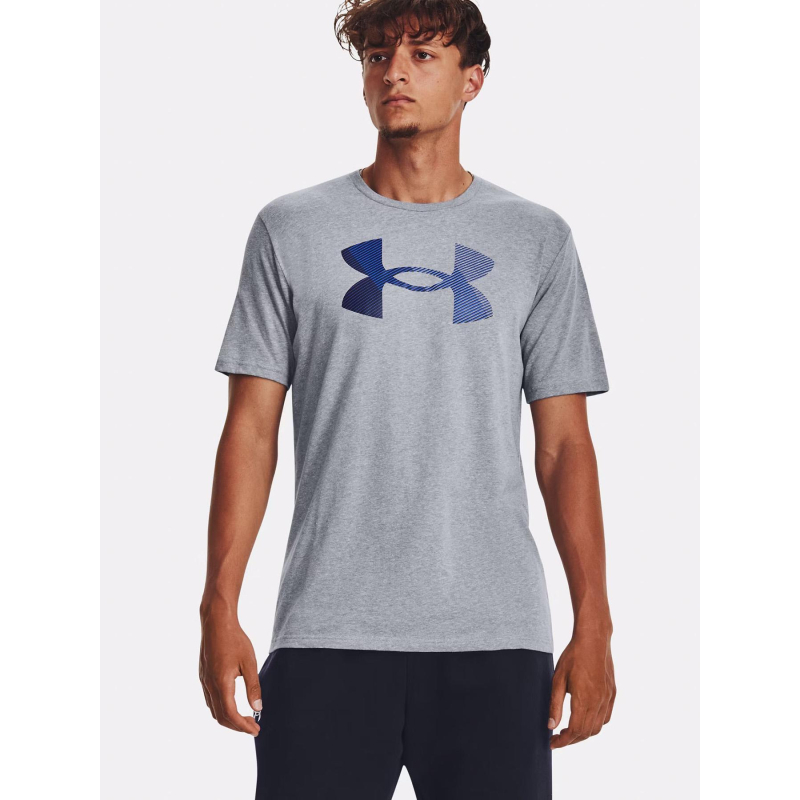 T-shirt à manches courtes big logo gris homme - Under Armour