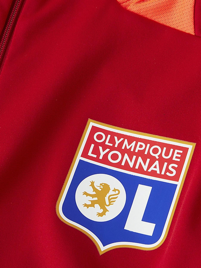 Sweat de football d'entrainement OL rouge homme - Adidas