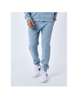 Jogging uni logo brodé bleu gris homme - Project X Paris