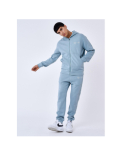 Jogging uni logo brodé bleu gris homme - Project X Paris