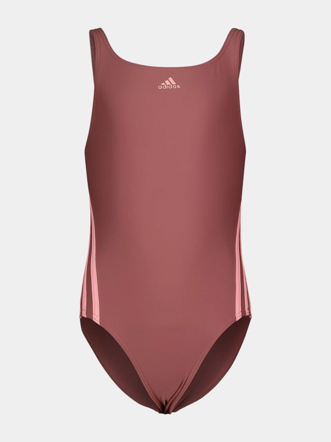 Maillot de bain 3 stripes rose fille - Adidas