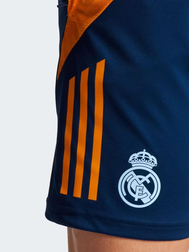 Short d'entrainement real madrid tiro 24 bleu adulte - Adidas