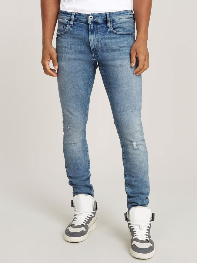 Jean skinny revend délavé bleu clair homme - G Star