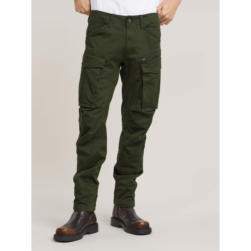 Pantalon droit tapered rovic zip kaki homme - G Star