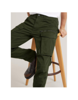 Pantalon droit tapered rovic zip kaki homme - G Star